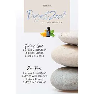 doTERRA DigestZen 15ml - Pure Essential Oil Digestive Blend with Peppermint, Ginger and Other Natural Oils to Help Reduce Gas, Indigestion and Upset Stomach