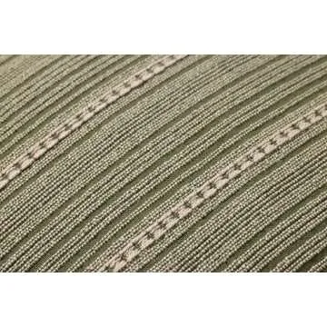 Loloi Chris Loves Julia Howie Collection PCJ0023 Green/Natural 22'' x 22'' Cover w/Down Pillow