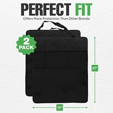 Trobo Car Back Seat Covers for Kids - Kick Mats