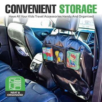 Trobo Car Back Seat Covers for Kids - Kick Mats