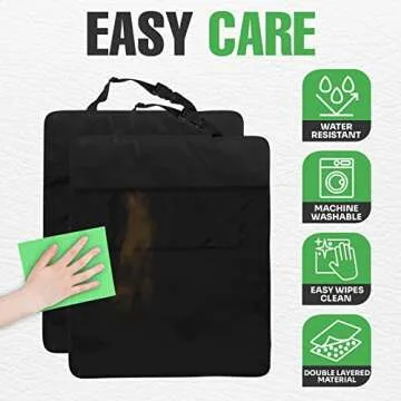 Trobo Car Back Seat Covers for Kids - Kick Mats