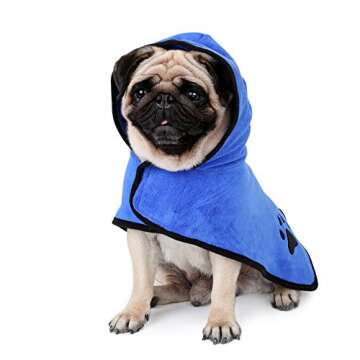 NACOCO Dog Bathrobe Towel for Quick Drying Pets