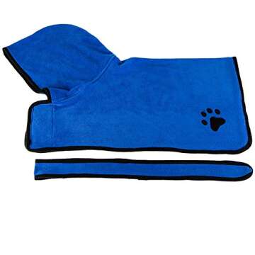 NACOCO Dog Bathrobe Towel for Quick Drying Pets