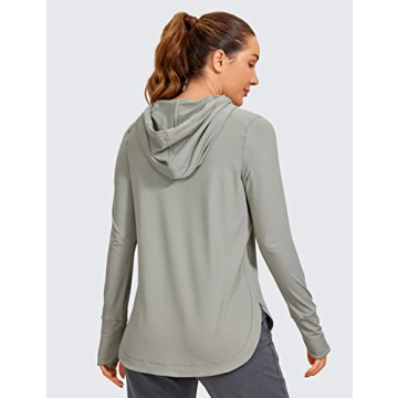 CRZ YOGA Women's Workout Hoodie Pullover Athletic Shirt