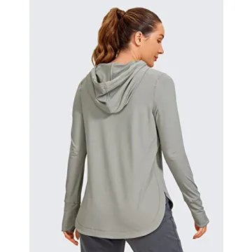 CRZ YOGA Women's Workout Hoodie Pullover Athletic Shirt
