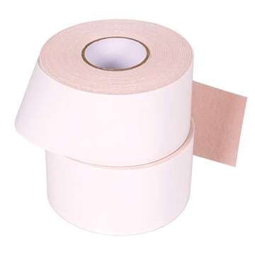 Moleskin for Feet & Blisters - Blister Tape Prevention - Durable Moleskin (2-Pack), 2 Adhesive Rolls; 100% Cotton, 2" by 15'