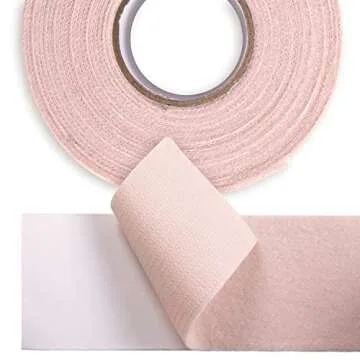 Moleskin for Feet & Blisters - Blister Tape Prevention - Durable Moleskin (2-Pack), 2 Adhesive Rolls; 100% Cotton, 2" by 15'