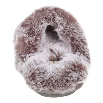 Jessica Simpson Faux Fur Memory Foam Slippers - Cozy Comfort