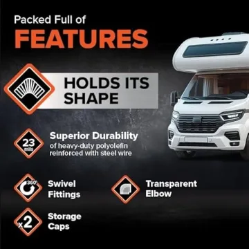 RhinoFLEX 15-Ft RV Sewer Hose Kit with Elbow