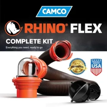 RhinoFLEX 15-Ft RV Sewer Hose Kit with Elbow
