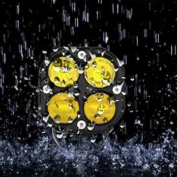 STDYSUN LED Combo Yellow Ditch Lights Pod Lights Driving Fog Lights 2Pcs 3Inch 40W Waterproof Offroad Driving Lights Work Auxiliary Lights Fit for Auto Car Truck ATV UTV Boat Golf Motorcycle