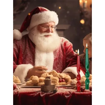 Elegant Brown Spiral Taper Dinner Candles Set 7.6" Dripless