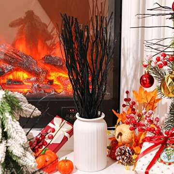 Xinnun 50 Pcs Curly Willow Branches for Elegant Home Decor