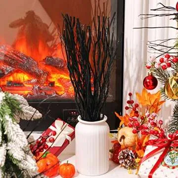 Xinnun 50 Pcs Curly Willow Branches for Elegant Home Decor