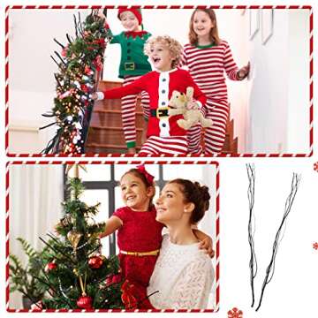 Xinnun 50 Pcs Curly Willow Branches for Elegant Home Decor