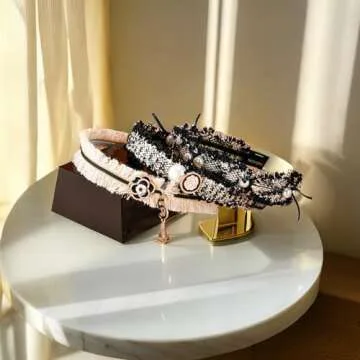 Chic Sluxa Pearl Hairband - Fashionable Designer Headbands