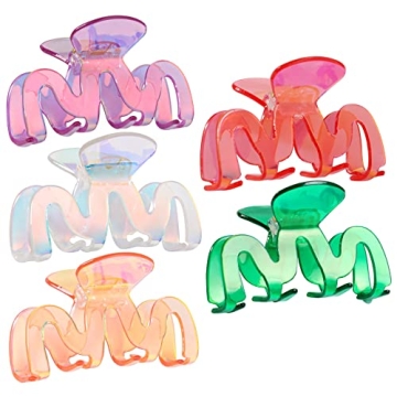 Jayongnee Large Claw Clips - 5Pcs, Perfect for Any Hair Type