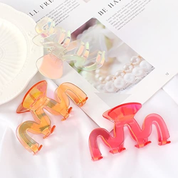 Jayongnee Large Claw Clips - 5Pcs, Perfect for Any Hair Type