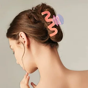 Jayongnee Large Claw Clips - 5Pcs, Perfect for Any Hair Type