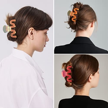 Jayongnee Large Claw Clips - 5Pcs, Perfect for Any Hair Type