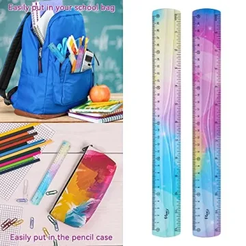 Grevosea Flexible Ruler Set - Perfect for Kids and Adults