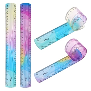 Grevosea Flexible Ruler Set - Perfect for Kids and Adults