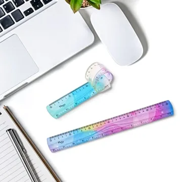 Grevosea Flexible Ruler Set - Perfect for Kids and Adults
