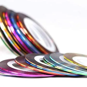 36 pcs 1mm 2mm 3mm Popular Nail Striping Tape Line for Nails Decorations DIY Nail Art Self-Adhesive Decal Tools