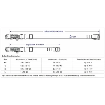 Blueberry Pet Reflective Dog Collar for Large Dogs