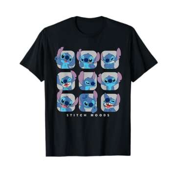 Disney Lilo and Stitch Moods T-Shirt - Fun for Everyone!