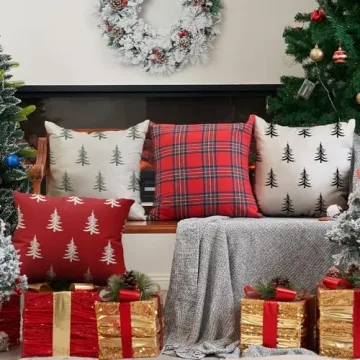 DFXSZ Christmas Pillow Covers 18x18 inch Set of 2