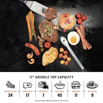 Blackstone 1814 Portable Gas Griddle 17 Inch 12000 BTUs