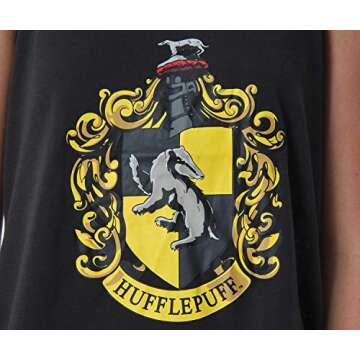 INTIMO Harry Potter Women's Hogwarts House Racerback Tank Shorts Pajama (Hufflepuff, X-Large)