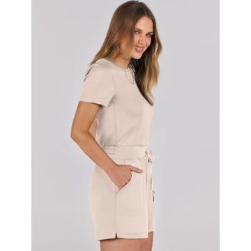 ANRABESS Women's Casual Summer Short Sleeve Romper