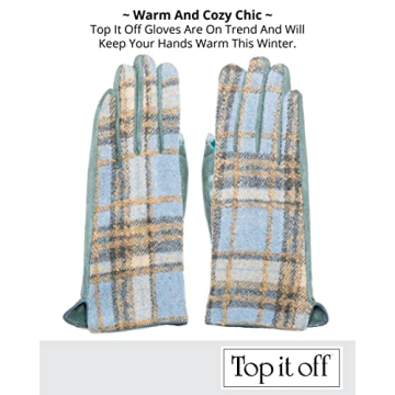 Top It Off Winter Gloves For Women - Featured on Favorite Things - Touch Screen Fingers - Stylish, Warm, Cold Weather Gloves - Gifts For Women