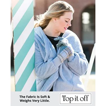 Top It Off Winter Gloves For Women - Featured on Favorite Things - Touch Screen Fingers - Stylish, Warm, Cold Weather Gloves - Gifts For Women