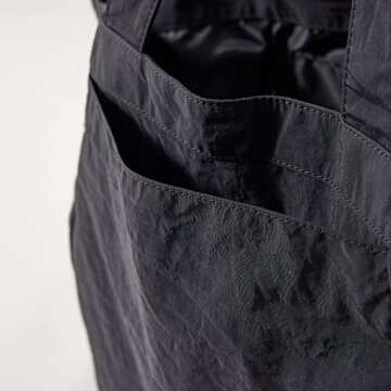 VAKAER Tote Bag for Women, 18L Side Cinch Shopper Handbag, Large Hobo Bag, Lightweight Shoulder Bags for Work, Workout, Gym, Beach Travel (Black)