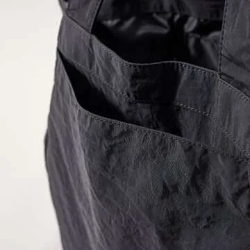 VAKAER Tote Bag for Women, 18L Side Cinch Shopper Handbag, Large Hobo Bag, Lightweight Shoulder Bags for Work, Workout, Gym, Beach Travel (Black)