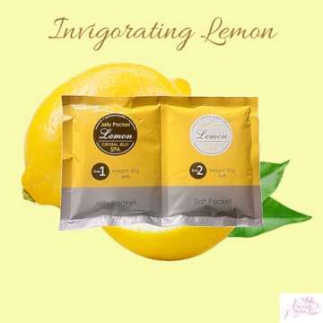 Jelly Pedicure Foot Soak Packets - 5Pcs Multi Pack Exfoliating Foot Spa Soak Including Orange, Lavender & More - Detoxifying Jelly Foot Soak for Pedicure - Moisturizing Foot Softening Soak - 5Pack