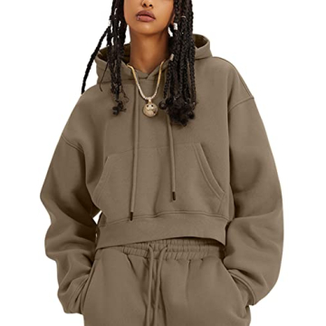 Stylish Women's Cropped Hoodie with Pocket for Comfort