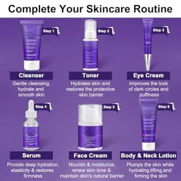 Skin Care Set,Professional Skincare for Women Teens Teenage,Hydrate Smooth Tighten Firm Lift Anti-Aging Facial Skin Care Routine Kit,Travel Skin Care Sets & Kits Products Birthday Valentines Gifts