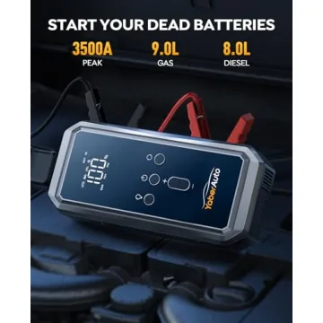 YaberAuto 3500A Portable Car Jump Starter & Air Compressor
