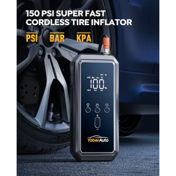 YaberAuto 3500A Portable Car Jump Starter & Air Compressor