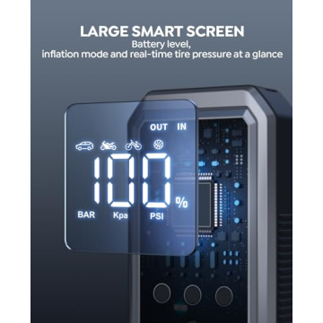 YaberAuto 3500A Portable Car Jump Starter & Air Compressor