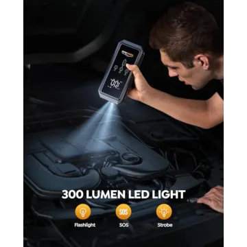 YaberAuto 3500A Portable Car Jump Starter & Air Compressor