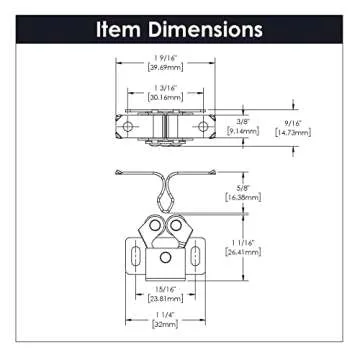 Hickory Hardware Alloy Steel P657-STB Collection Catch, 15/16 Inch, Bronze