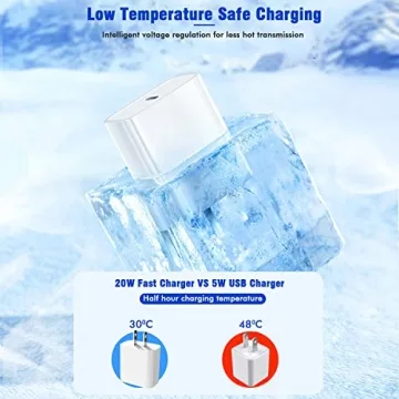 10FT iPhone Fast Charger with 20W USB-C for Quick Charging