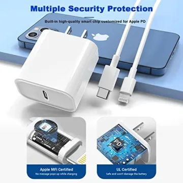 10FT iPhone Fast Charger with 20W USB-C for Quick Charging