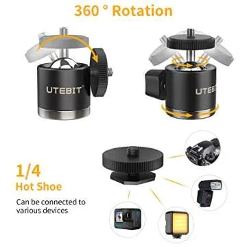 UTEBIT Magnetic Camera Mount 1/4 Thread for GoPro