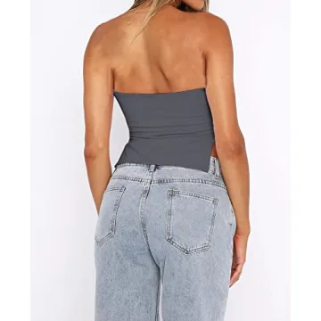 KIGRAD Y2K Bustier Sweetheart Tube Top for Women